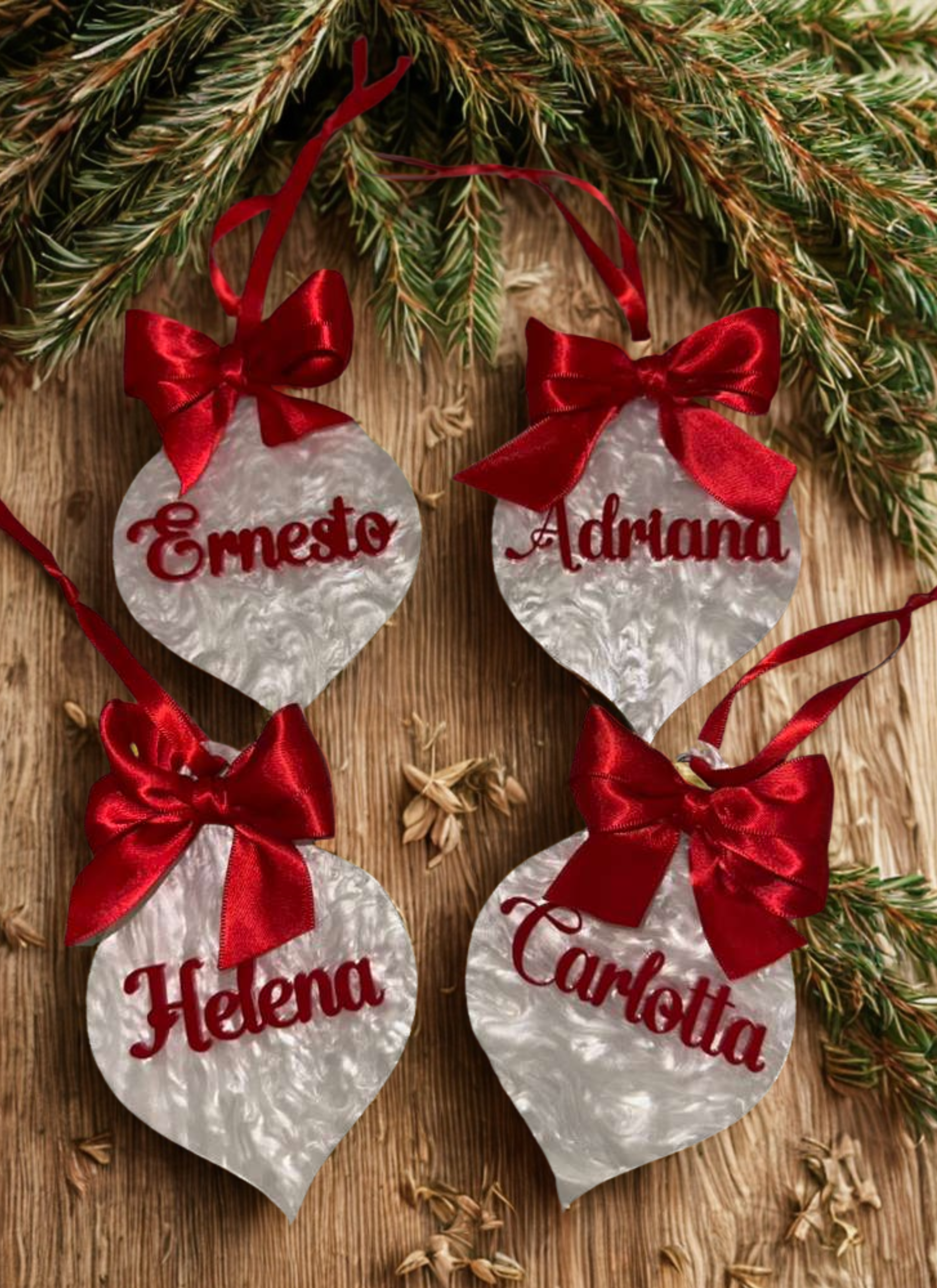 Ornamentos Personalizados de Acrilico